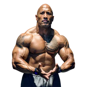 The Rock Motivational Workout PNG 05232024 PNG