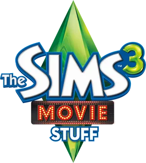 The Sims3 Movie Stuff Pack Logo PNG image