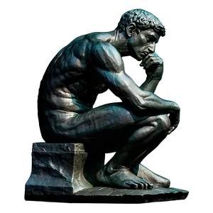 The Thinker B PNG image