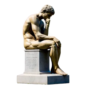 The Thinker In Academic Context Png 06132024 PNG image