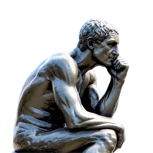 The Thinker In Natural Light Png 3 PNG image