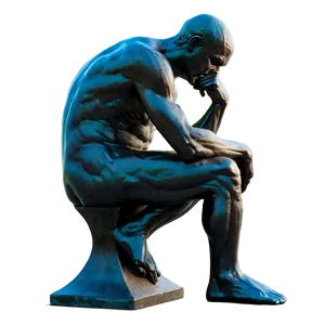 The Thinker In Natural Light Png Qbc55 PNG image