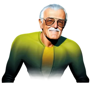 The Visionary Stan Lee Cartoon Png 06242024 PNG image