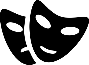 Theater_ Masks_ Comedy_and_ Tragedy PNG