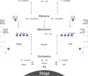 Theater Seating Chart Layout PNG image