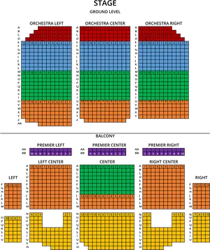 Theater Seating Chart Layout PNG