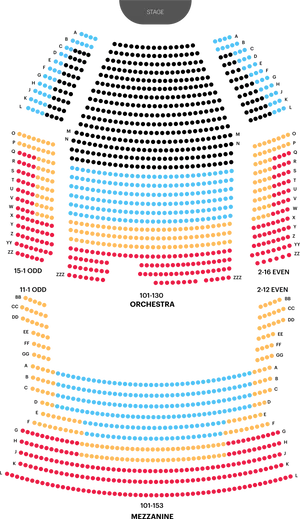 Theater Seating Chart Overview PNG