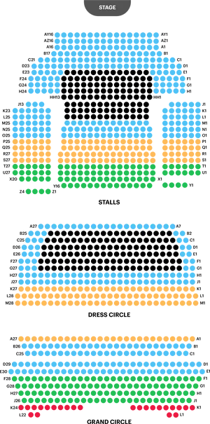 Theatre Seating Chart PNG