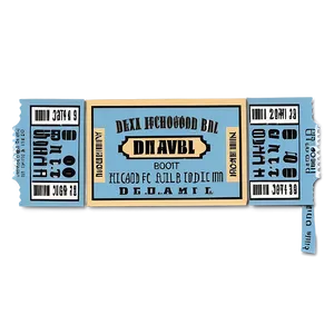 Theatre Ticket Stub PNG Irk PNG