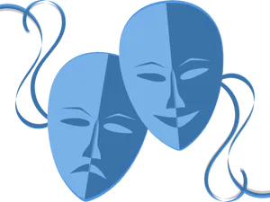 Theatrical_ Masks_ Comedy_and_ Tragedy PNG