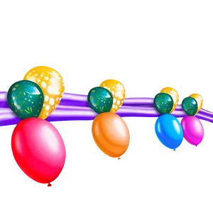 Themed Party Balloon Garland PNG 06282024 PNG