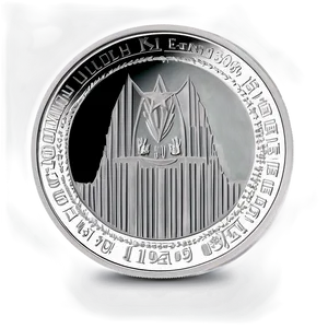 Themed Silver Coin PNG 2
