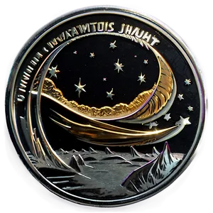 Themed Silver Coin PNG Khf79