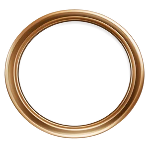 Thick Gold Circle Frame PNG 06262024 PNG