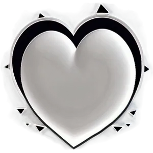 Thick Heart Outline PNG 05252024