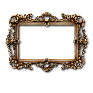 Thick Ornate Frame PNG Oyj22