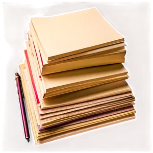 Thick Paper Stack Png Niw PNG image