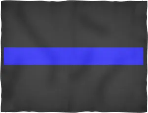 Thin Blue Line Flag PNG image