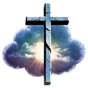 Thin Cross In Clouds PNG Gym16 PNG