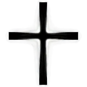 Thin Cross Silhouette Png 06292024 PNG image