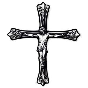 Thin Cross Sketch Png Snx PNG image