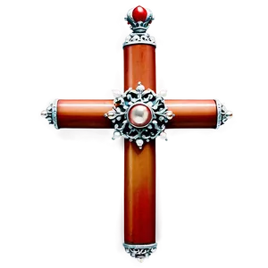 Thin Cross With Crown PNG 06292024 PNG