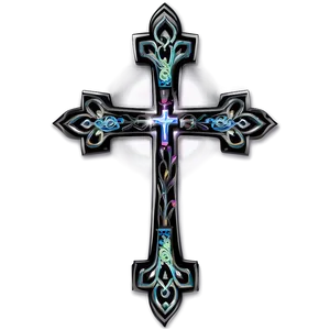Thin Cross With Dove PNG Tbm