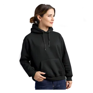 Thin Fabric Black Hoodie Png 05252024 PNG image