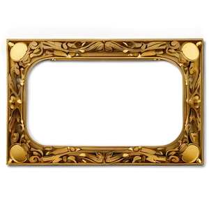 Thin Ornate Frame PNG 06272024