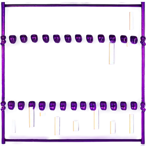 Thin Purple Minimalist Border PNG Uau PNG