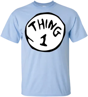 Thing1 Blue T Shirt PNG image