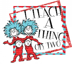 Thing1and Thing2 Graffiti Art PNG image