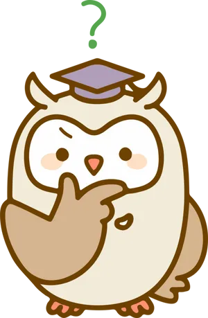 Thinking Owl Teacher Clipart PNG image