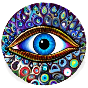 Third Eye Psychedelic PNG Vtn97