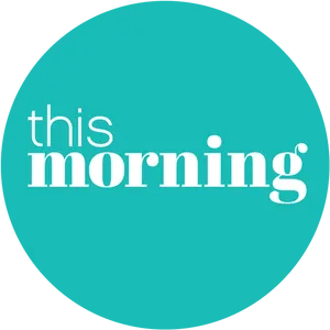 This Morning Logo_ Teal Background PNG