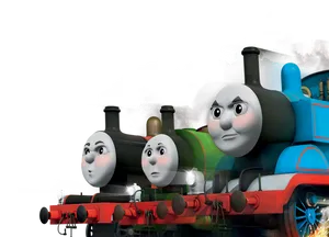 Thomasand Friends Animated Characters PNG image