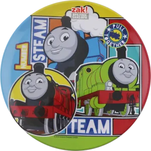 Thomasand Friends Character Plate PNG image