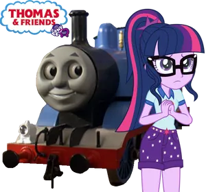 Thomasand Friends Meets Equestria Girls PNG image