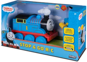 Thomasand Friends R C Train Toy Packaging PNG image