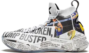 Thompson Inspired Basketball Shoe PNG image