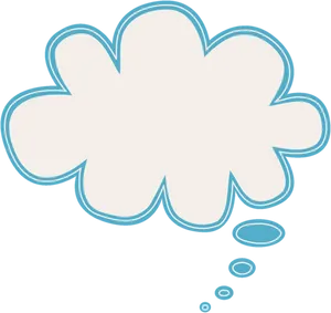 Thought Bubble Outline Graphic PNG image