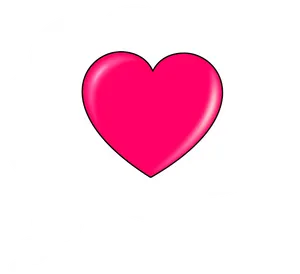 Thought Bubble Pink Heart PNG image