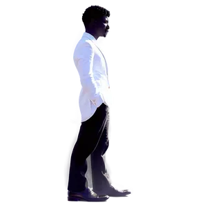 Thoughtful Male Silhouette PNG Rvc28 PNG