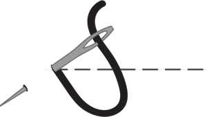 Threaded Needle Graphic PNG image