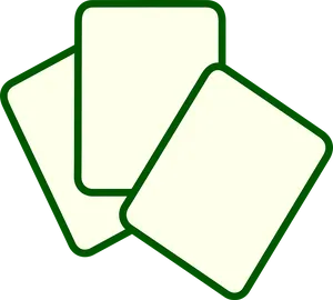Three Blank Cards Graphic