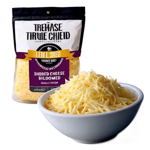 Three Cheese Shredded Blend Png Wht PNG image