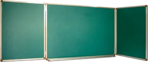 Three Panel Folding Blackboard PNG
