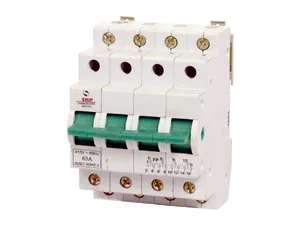 Three Pole Circuit Breaker PNG image