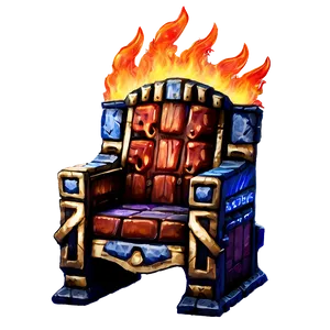Throne Of Flames Png Rll PNG image
