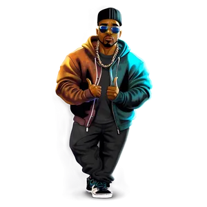 Thug Attitude Cartoon Png 06252024 PNG image